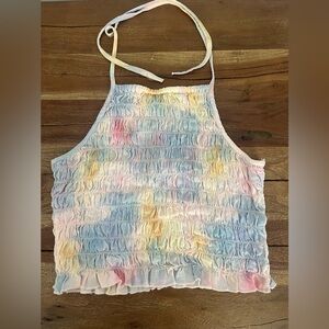 American Eagle tie-dye halter top